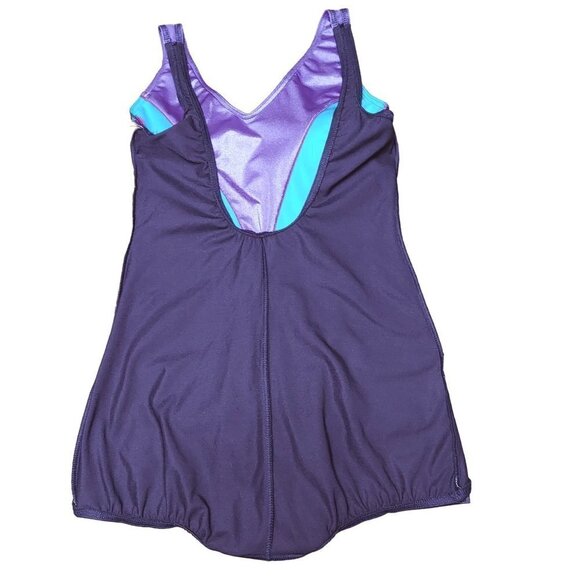 Maillot Batten Womens VTG 90s Color Block One-Piece Swimsuit - Picture 3 of 6